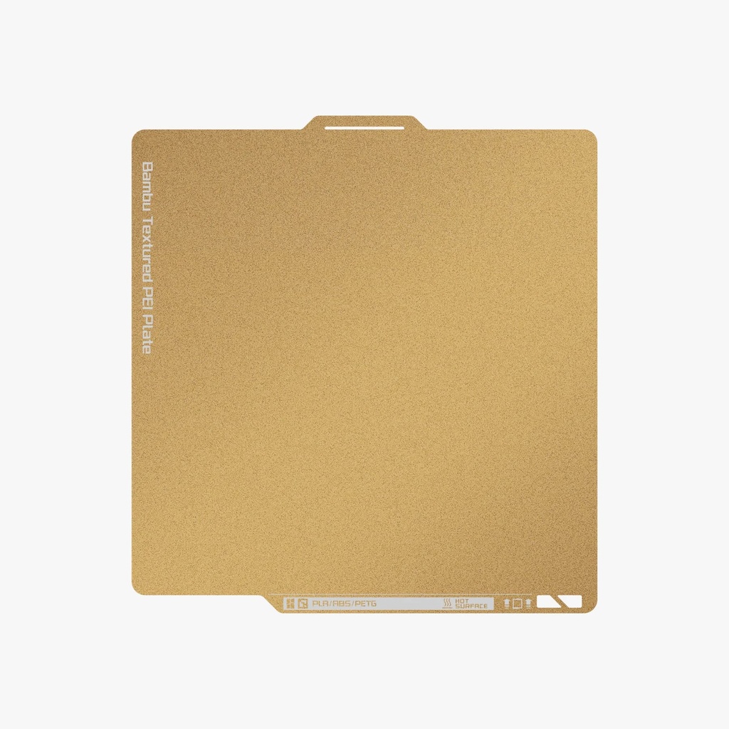 Bambu Lab Gold Dual-Sided Textured PEI Plate ( Bambu Textured PEI Plate)